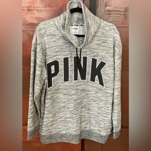 Victoria’s Secret Pink sweatshirt heathered gray Size L